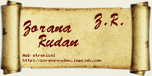 Zorana Rudan vizit kartica